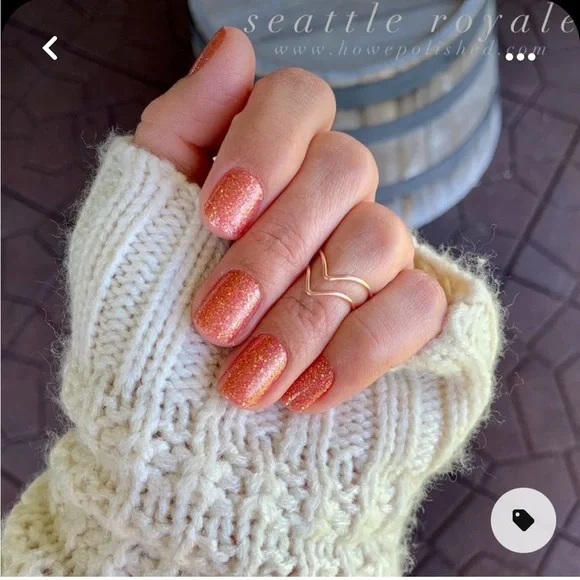 *Retired* Color Street: Seattle Royale | Copper Gold Glitter Orange Fall Autumn - Picture 2 of 14